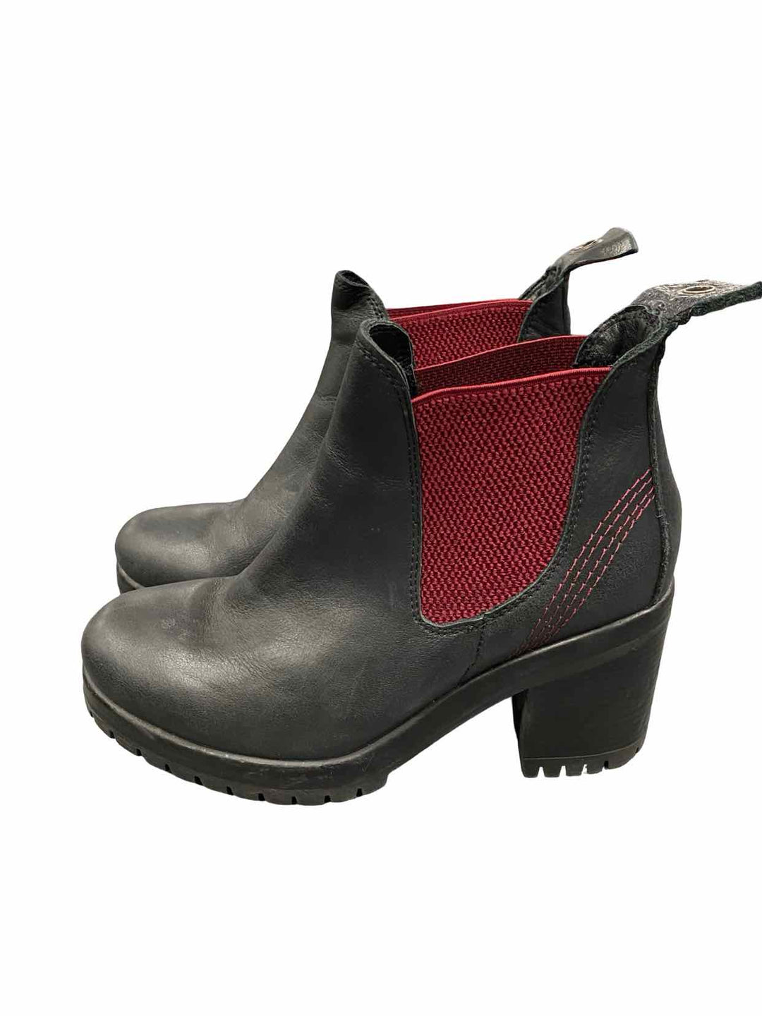 Bueno Shoe Size 37 Black Leather Chelsea Boots(Ankle)