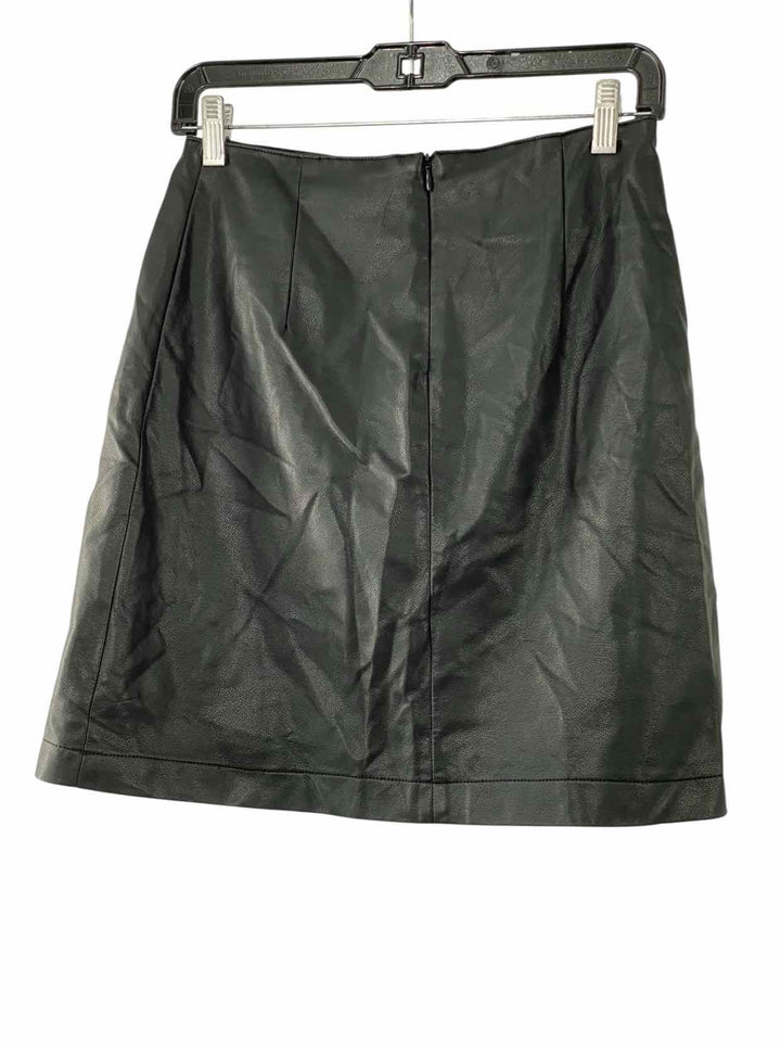 Black Tape Size S Black Polyurethane Skirt