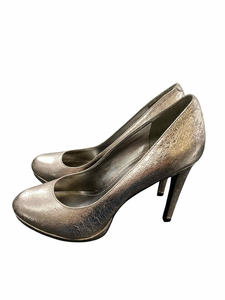 BCBG Shoe Size 7.5 Silver Heels