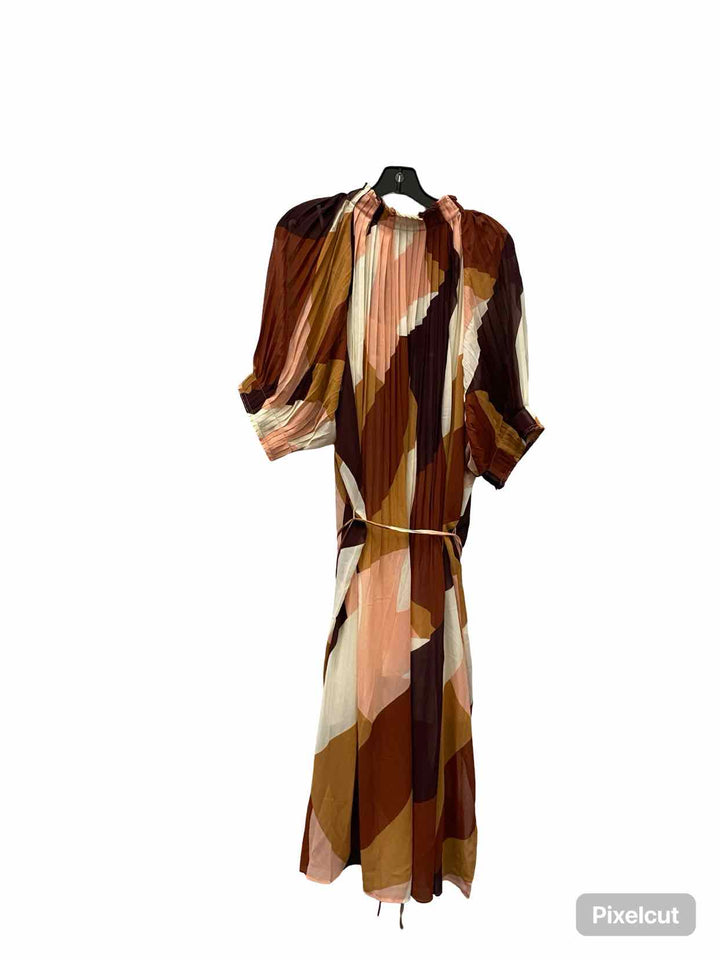 Worthington Size XXL Beige Pink Print Dress