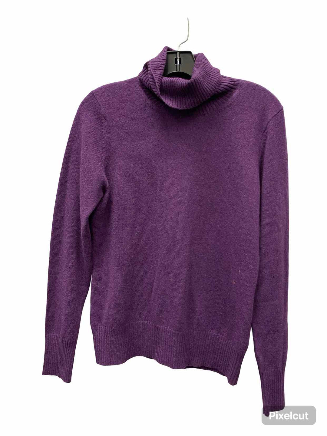 avellini Size L Purple 100% 2-ply cashmere Sweater