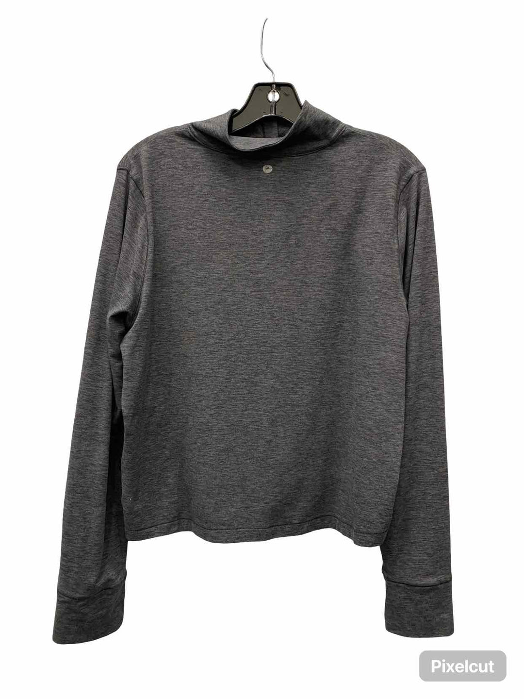 90 Degrees by Reflex Size M Gray Athletic Long Sleeve