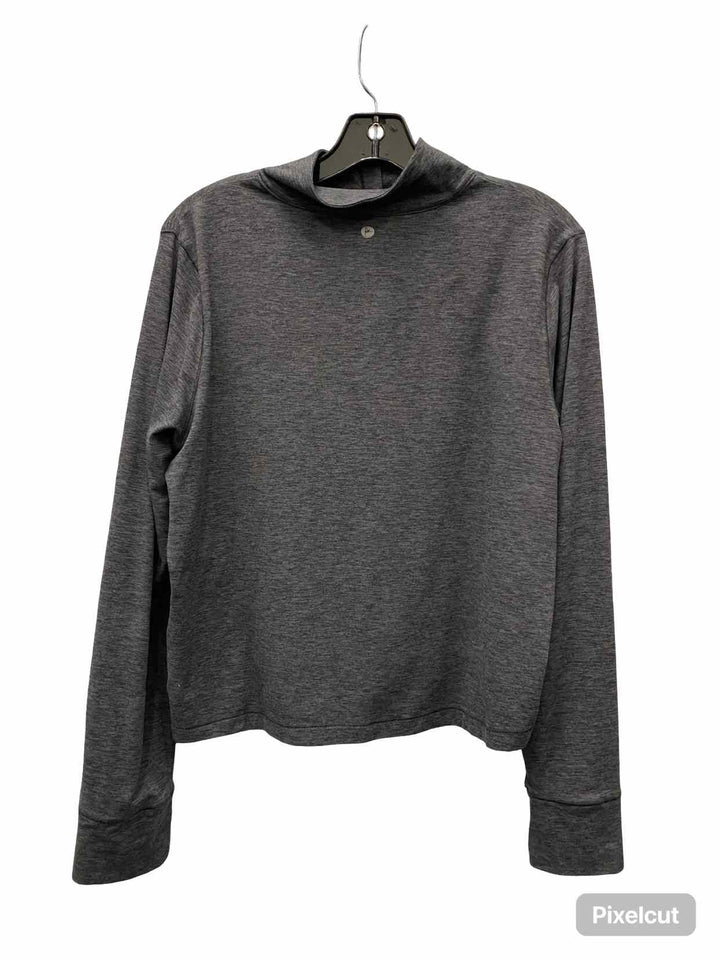 90 Degrees by Reflex Size M Gray Athletic Long Sleeve
