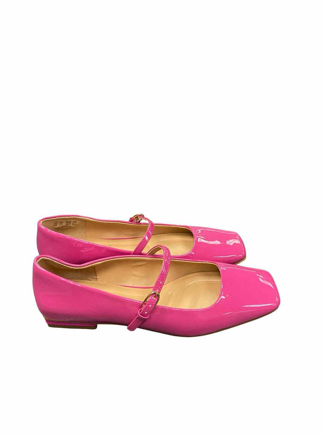 Franco Sarto Shoe Size 8 Pink Manmade Tinsley Saure Toe Mary Jane NWOT Flats