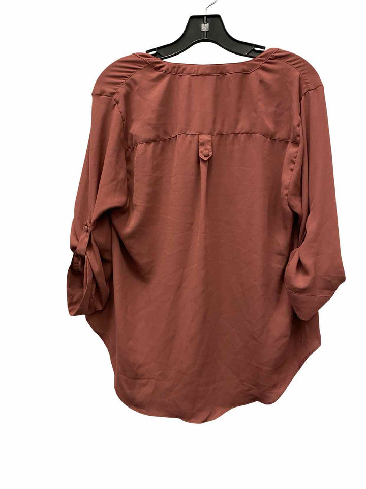 Torrid Size 00 terra cotta Long Sleeve Shirts