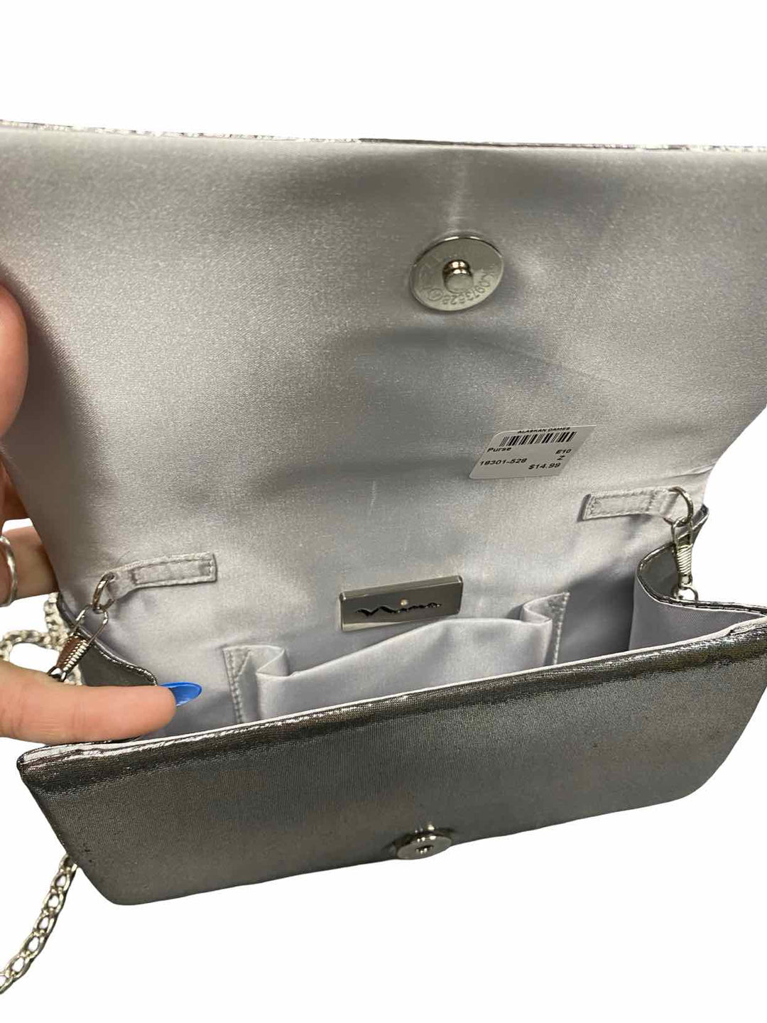 Nina Silver Purse