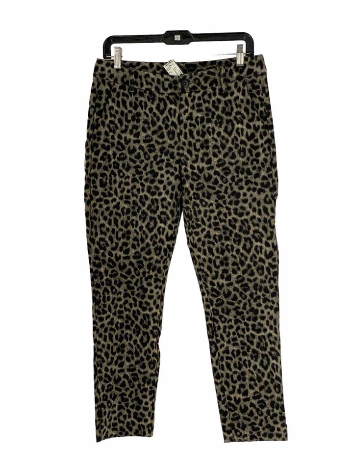 Cabi Size 6 Grey Black Leopard Print Pants