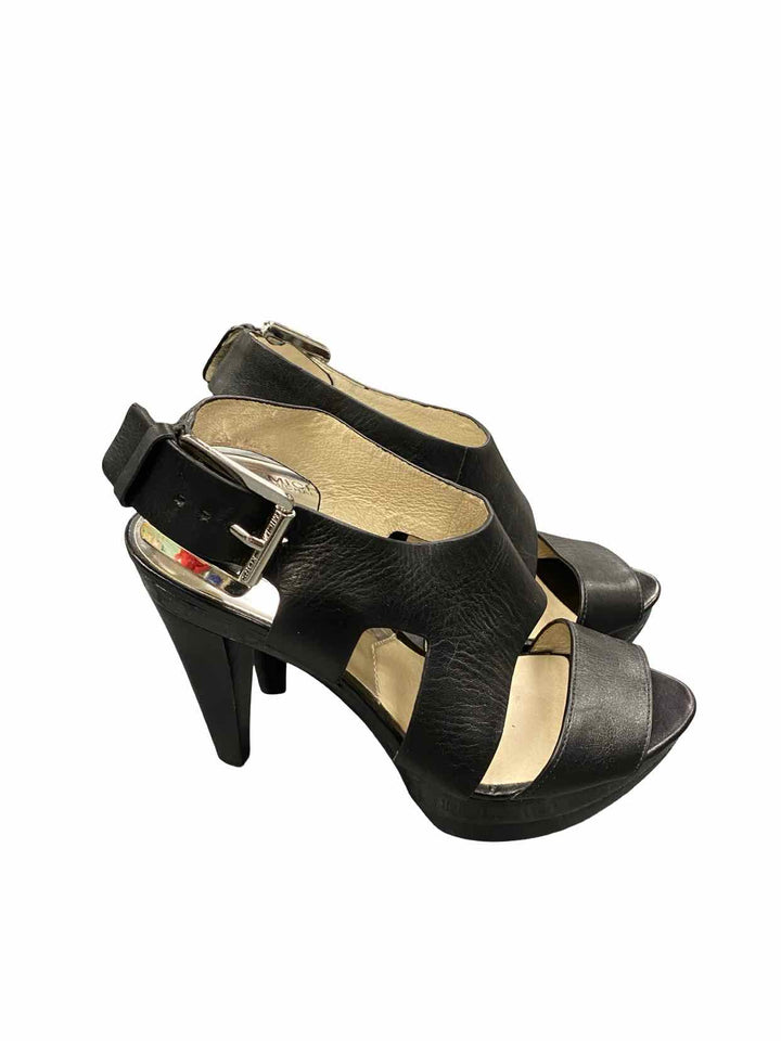 Michael Kors Shoe Size 7.5 Black Leather Heels