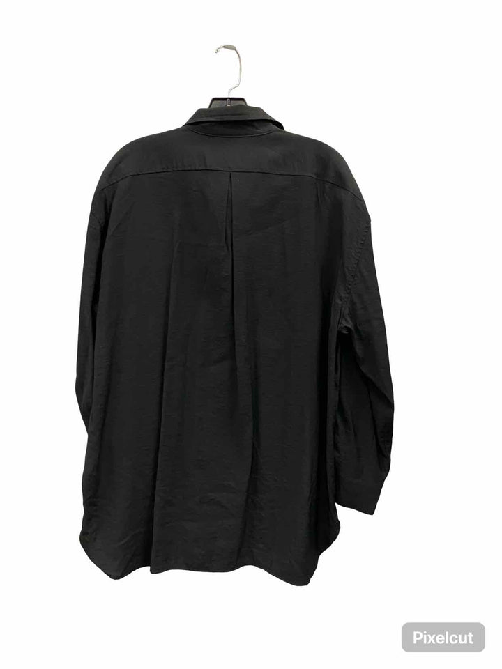 Banana Republic Size L Black Long Sleeve Shirts