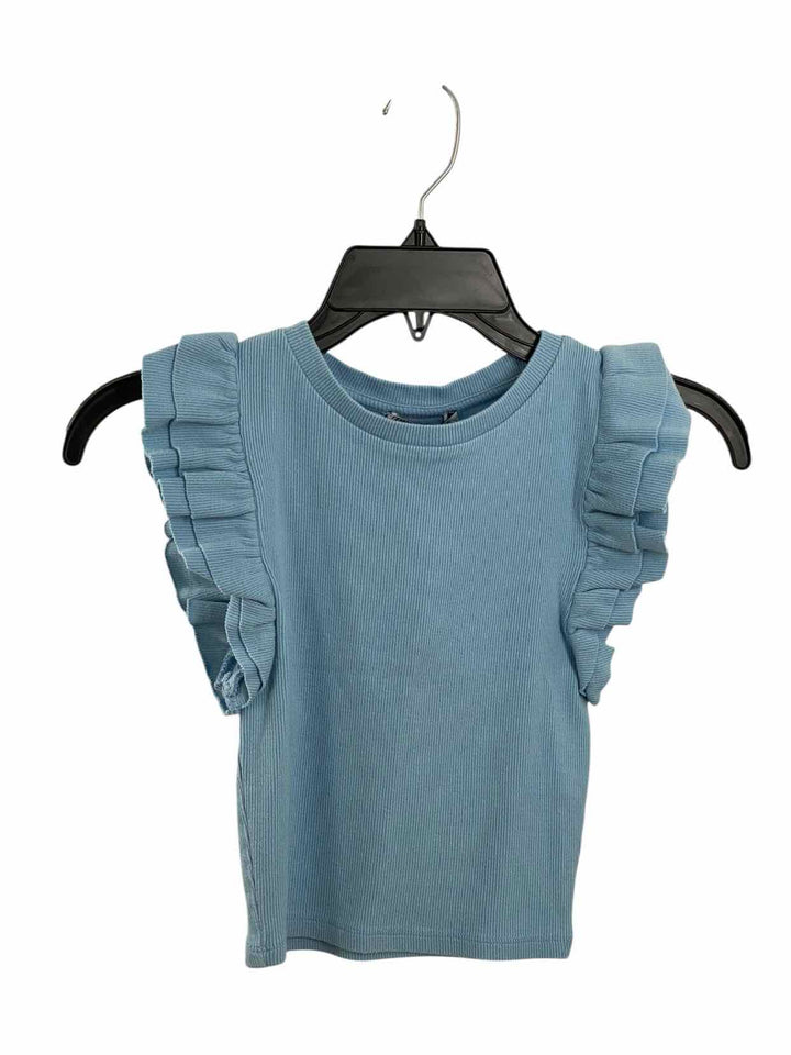 ZARA Size S Blue Short Sleeve Shirts