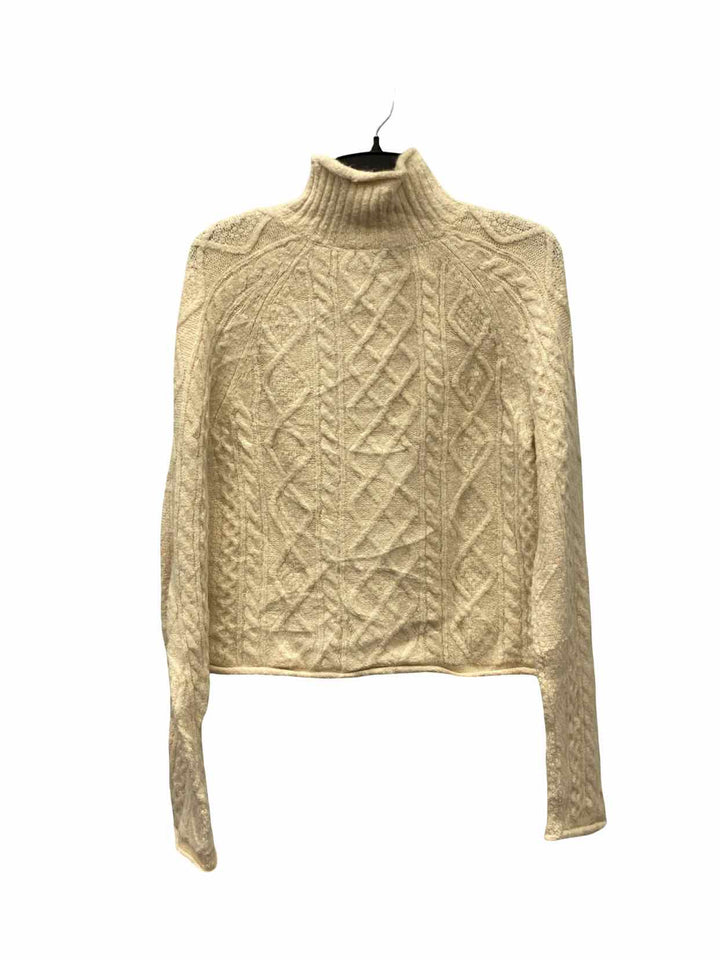 J Crew Size S Cream Cable Knit Sweater