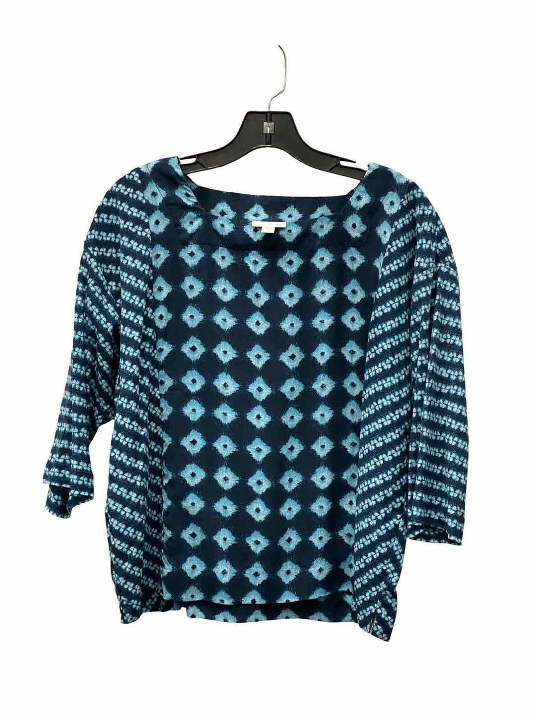 purejill Size S Blue Print Long Sleeve Shirts