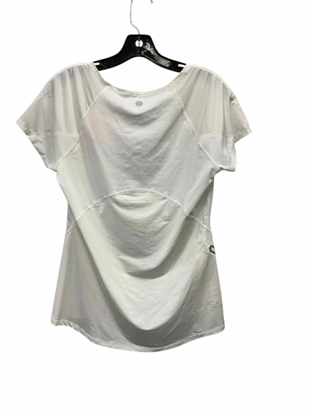 Athleta Size M White Athletic Short Sleeve