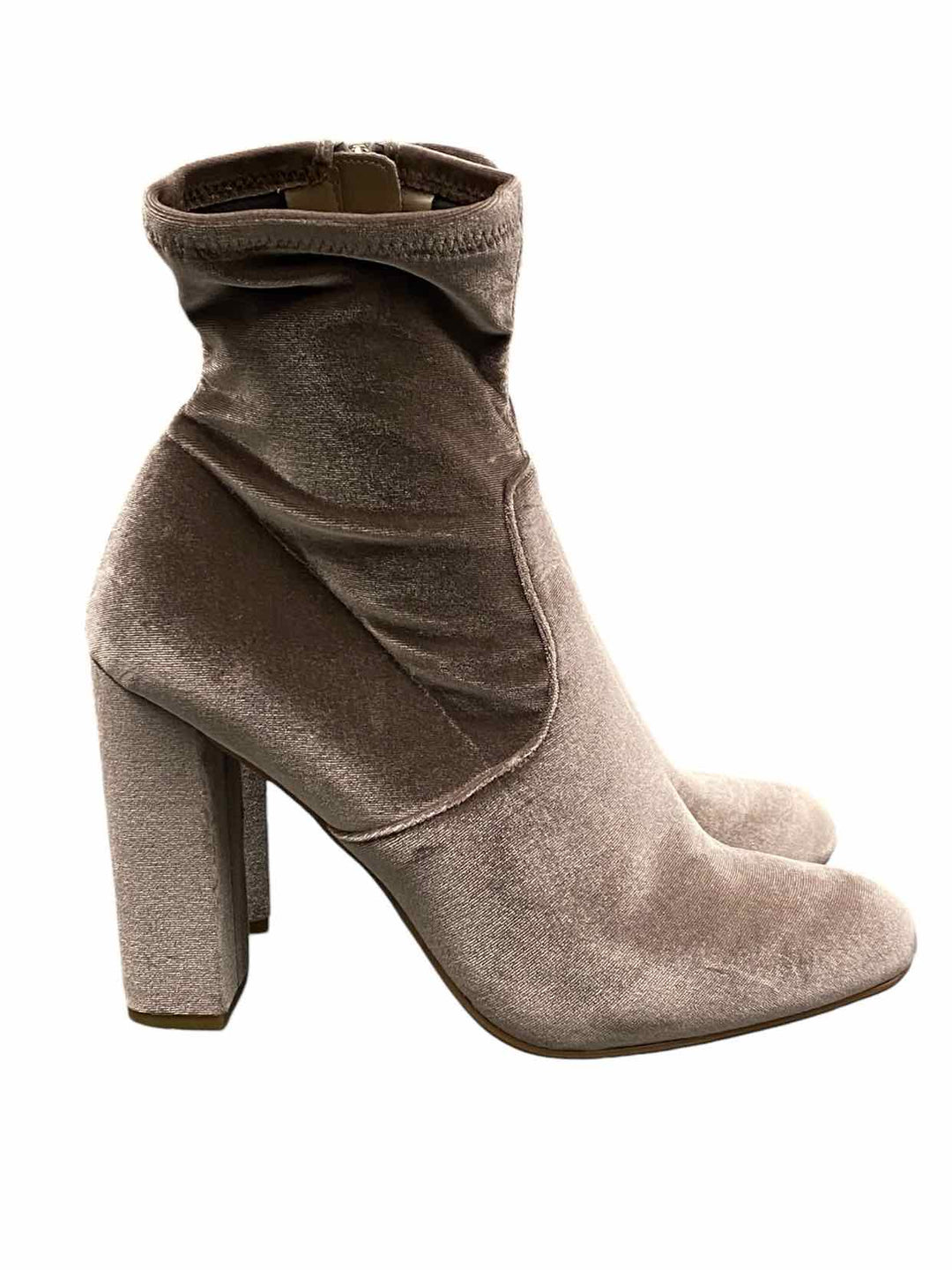 Steve Madden Shoe Size 10 Silver Plum Heel Boots(Ankle)