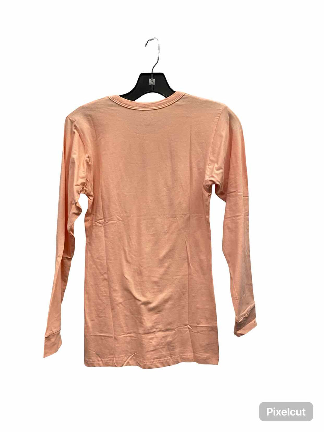 Sexy Basics Size M Peach Long Sleeve Shirts