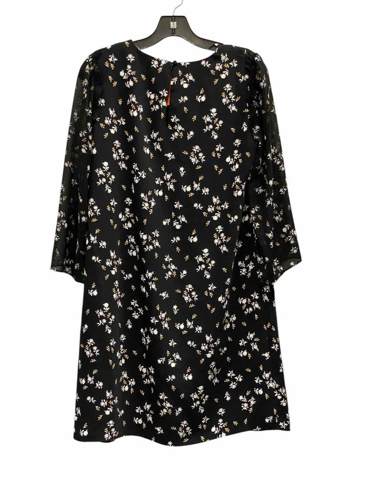 Ann Taylor Size 4 Black Floral Dress