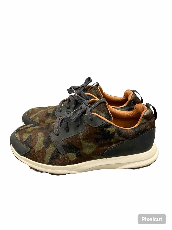 Ariat Shoe Size 8.5 Green Calf Hair Leather Fuse Sneakers