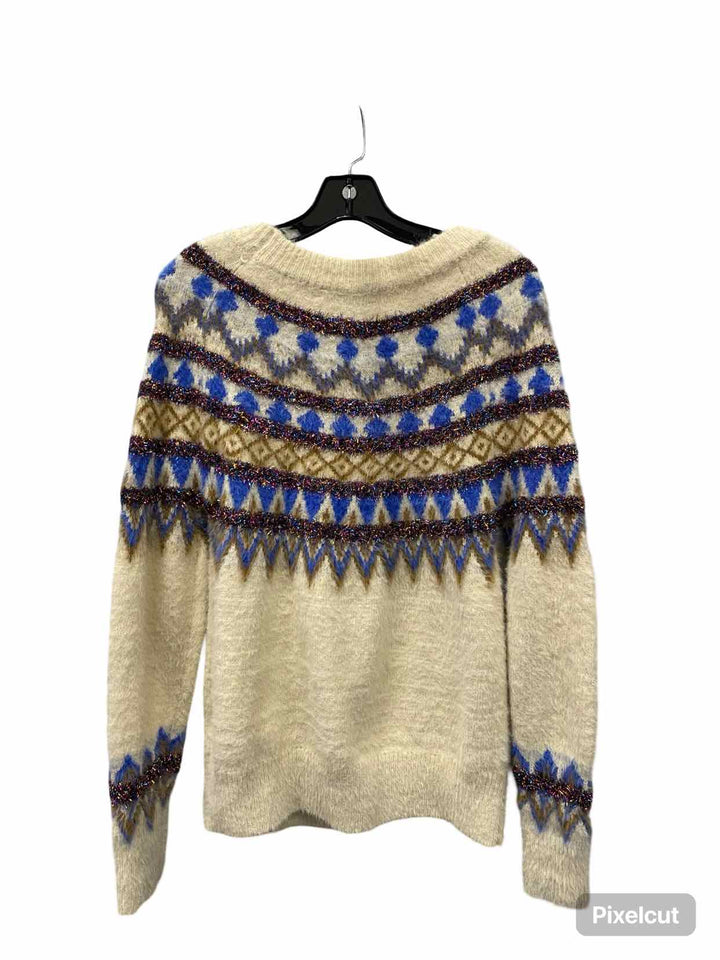Heartloom Size XS Beige Black Sweater