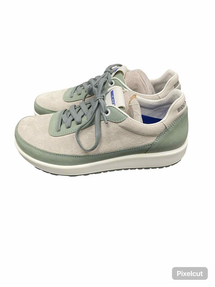 Birkenstock Shoe Size 38 Sage/Antique White Leather Honnef City Sneakers