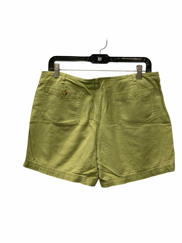Horny Toad Size 10 Green Linen & Cotton Shorts