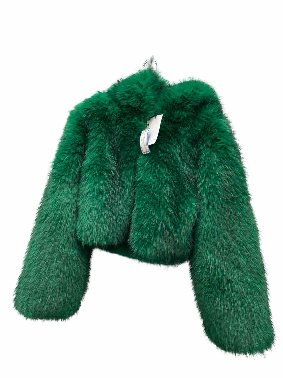 AZALEA WANG Size L Green Faux Fur NWT Coat(short)