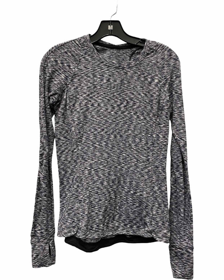 Lululemon Size 8 Gray Athletic Long Sleeve
