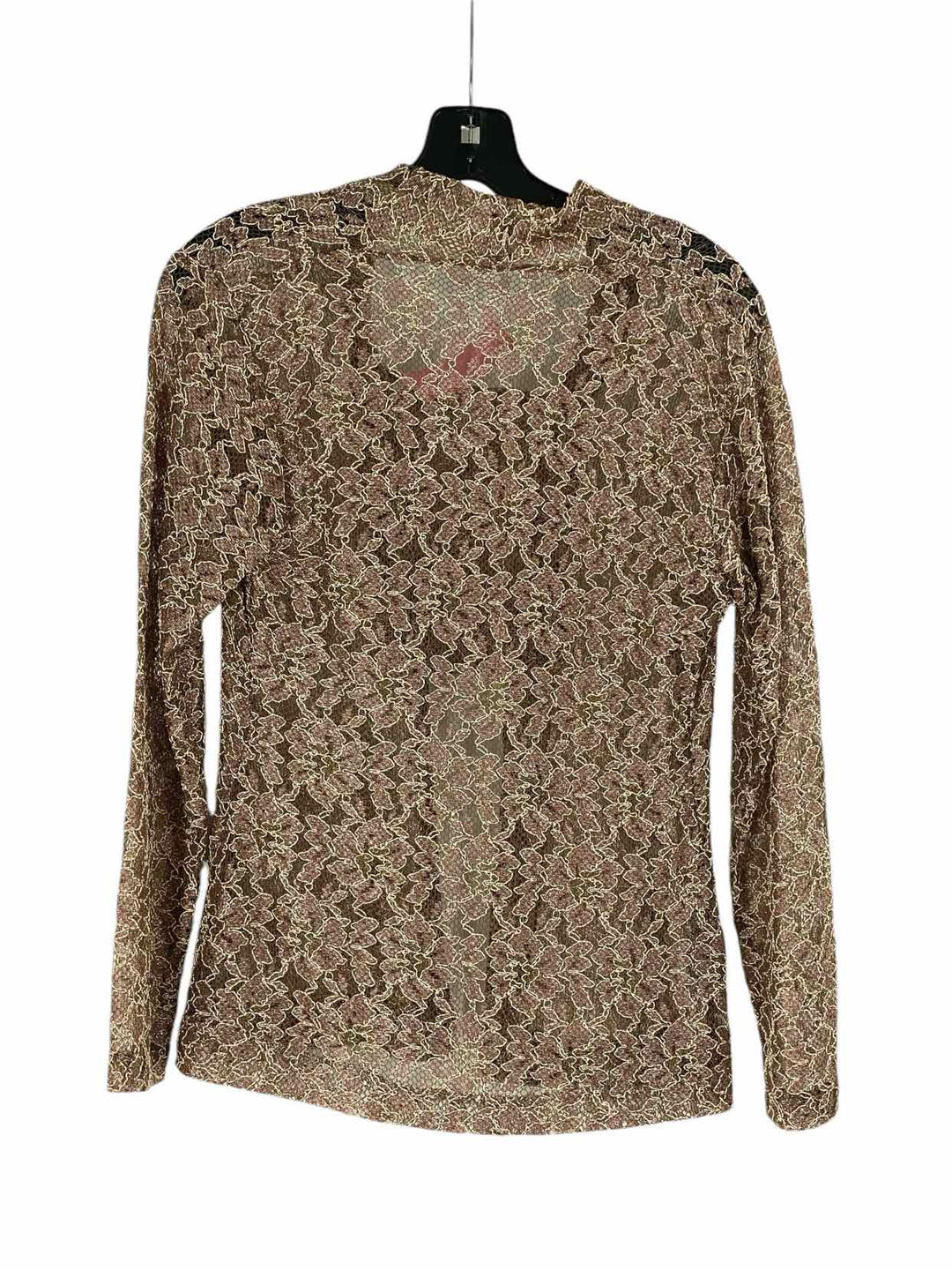 Unknown Brand Size S Pink Gold Sparkly Long Sleeve Shirts