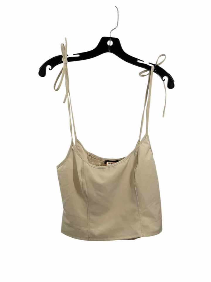 Kendall & Kylie Size S Cream Tank Top