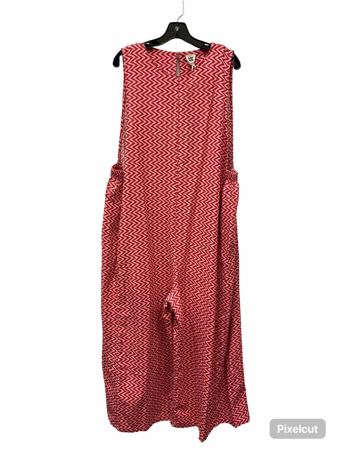 Lucy & Yak Size 14 Pink zigzag Jumpsuit Dress