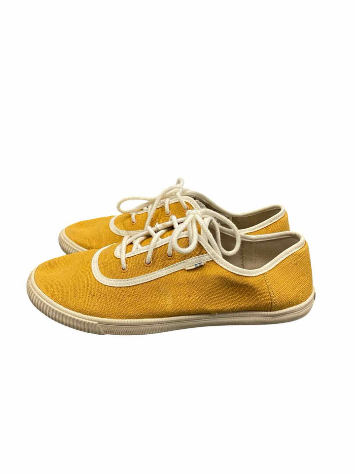 Toms Shoe Size 8 Yellow Canvas Sneakers