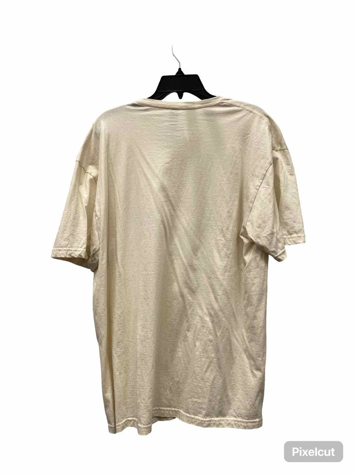 Unknown Brand Size XL Cream Print T-shirt