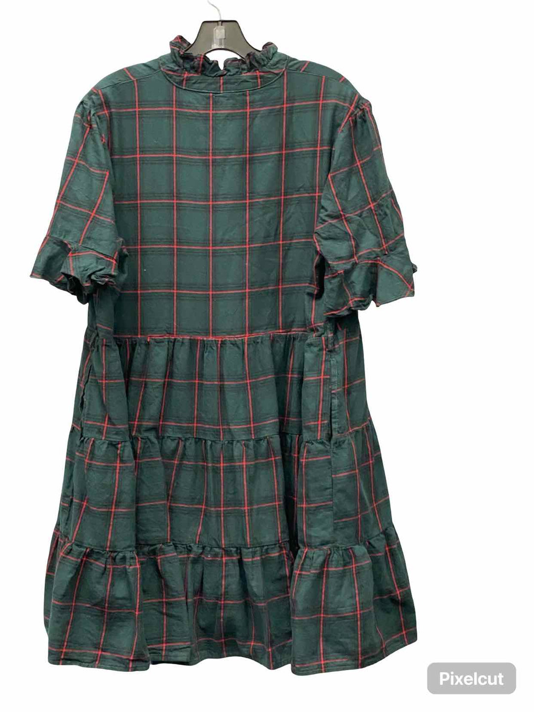 ChicSoul Size 2X Green Red Short Sleeve Shirts