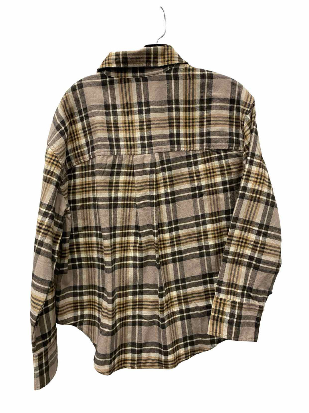 American Eagle Size XS Brown Plaid Long Sleeve Shirts