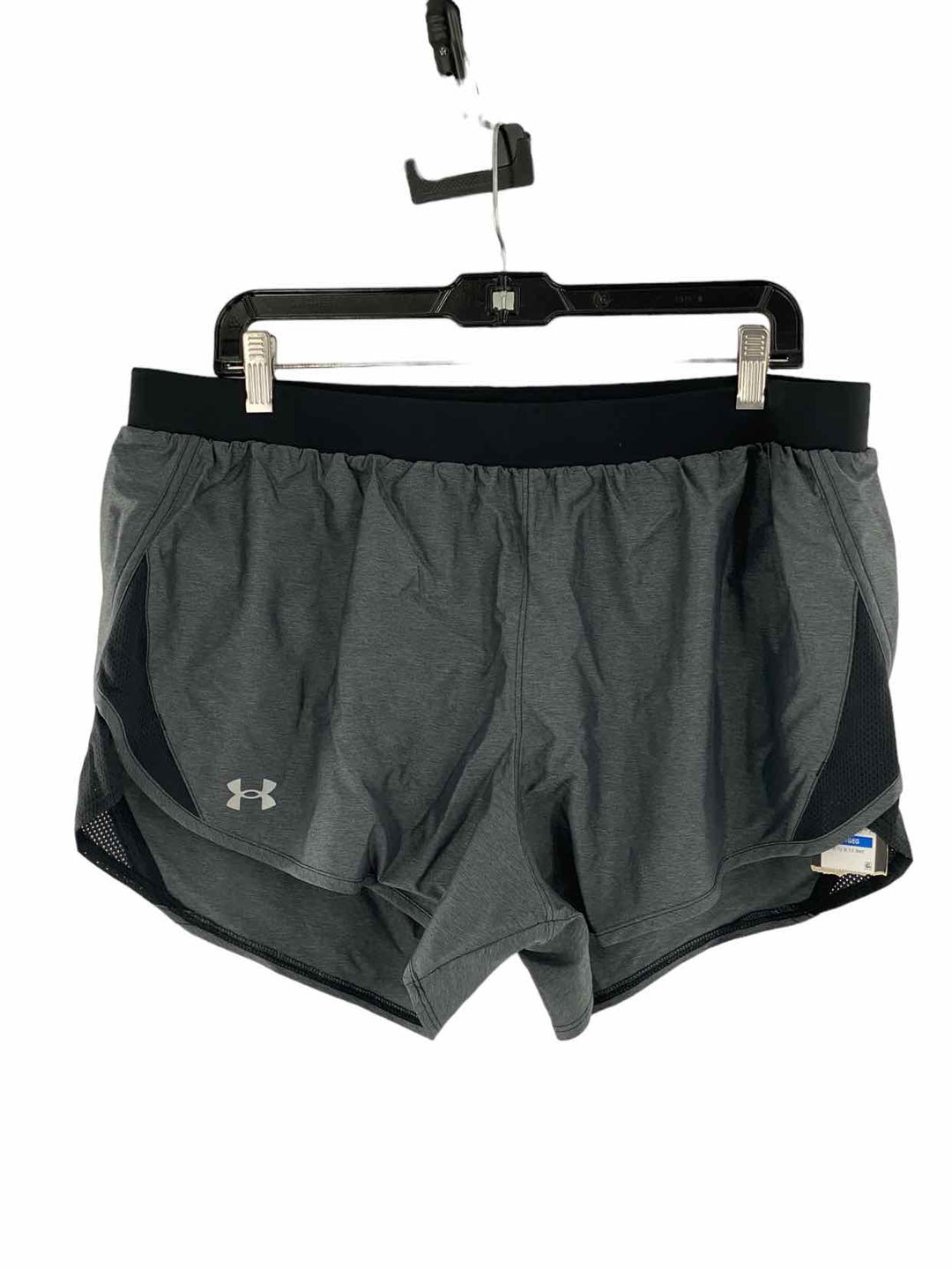 Under Armour Size XL Grey Black Athletic Shorts