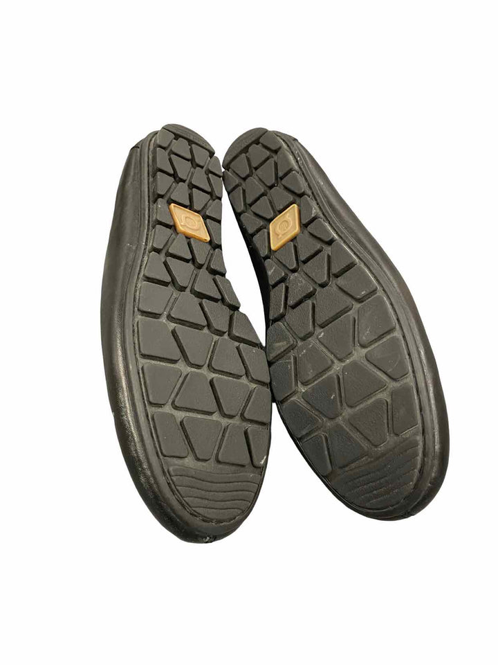 Born Shoe Size 9.5 Black Leather Sebra Flats