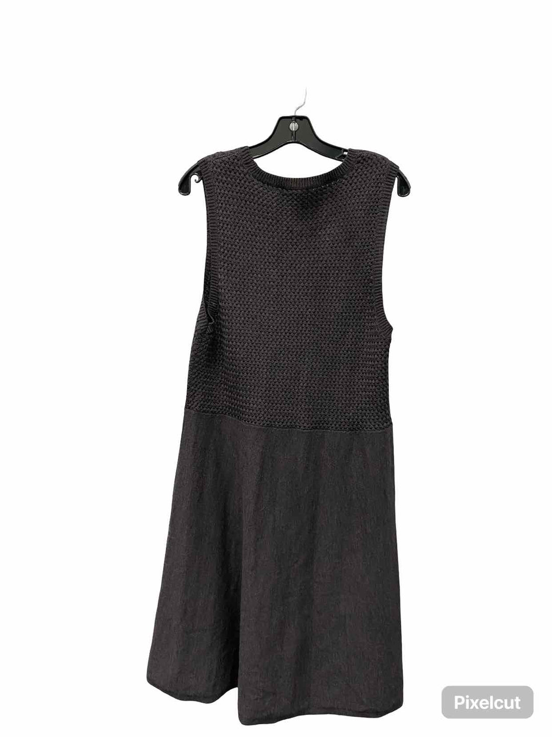Eileen Fisher Size L Gray 100% Wool Dress