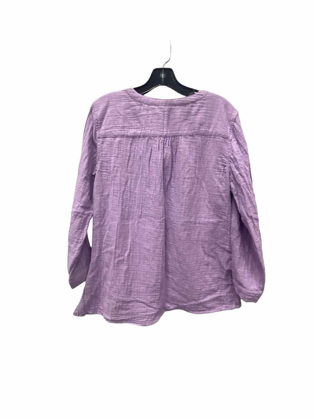 Susan Graver Size S Purple Long Sleeve Shirts