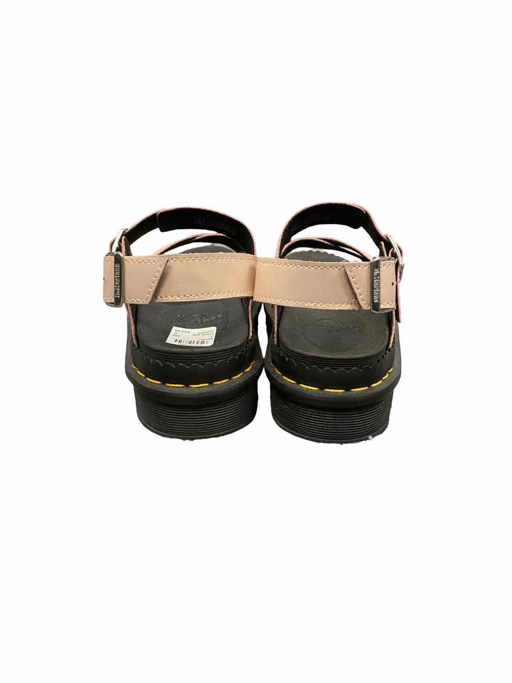 Dr. Marten Shoe Size 7 Powder Pink Gold Shift Leather Voss II Platform Sandals