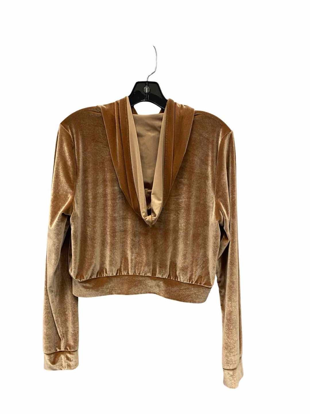 Pink Size S Brown Velvet Athletic Jacket
