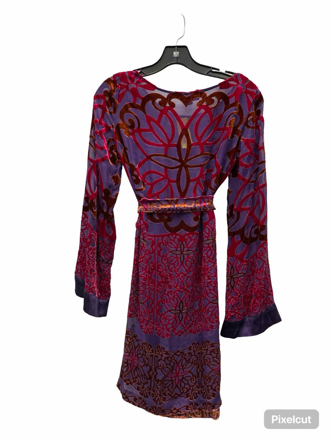 Hale Bob Size S Pink Purple Burnout Velvet Dress