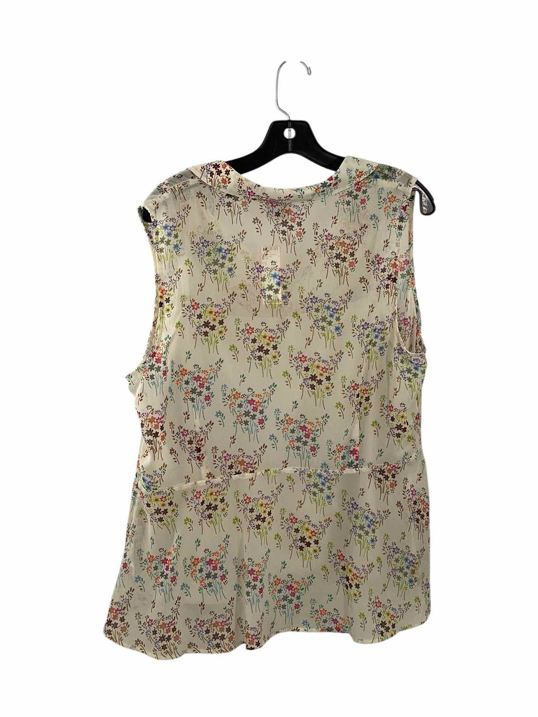 Cabi Size L Ivory Floral Tank Top