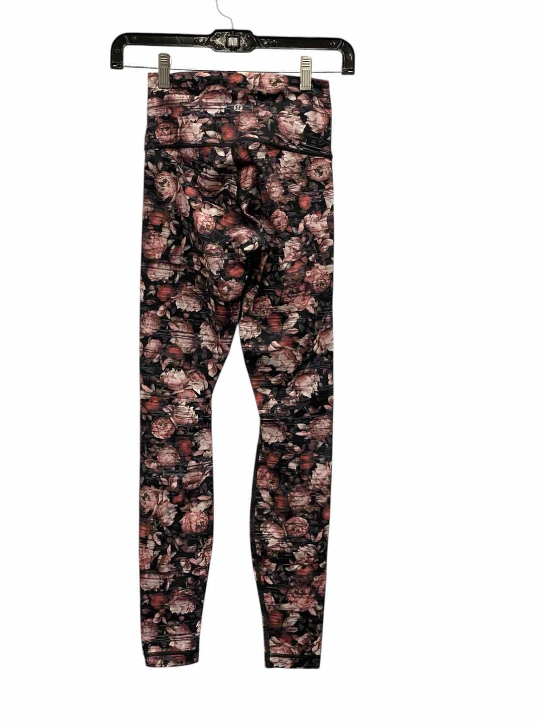 Lululemon Size 4 Pink Black Floral Athletic Pants