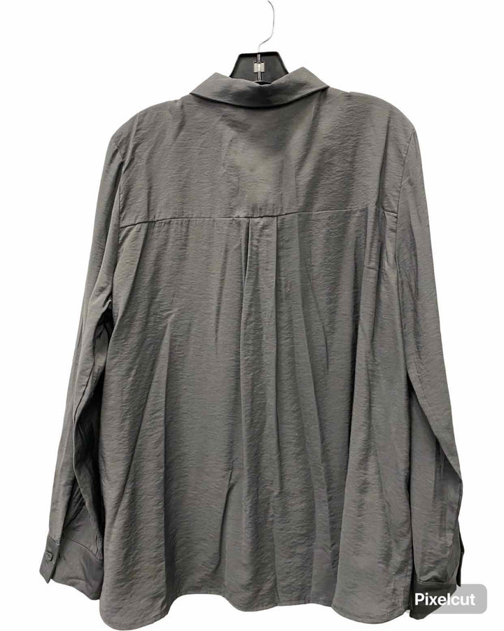 RD Style Size L Gray Long Sleeve Shirts