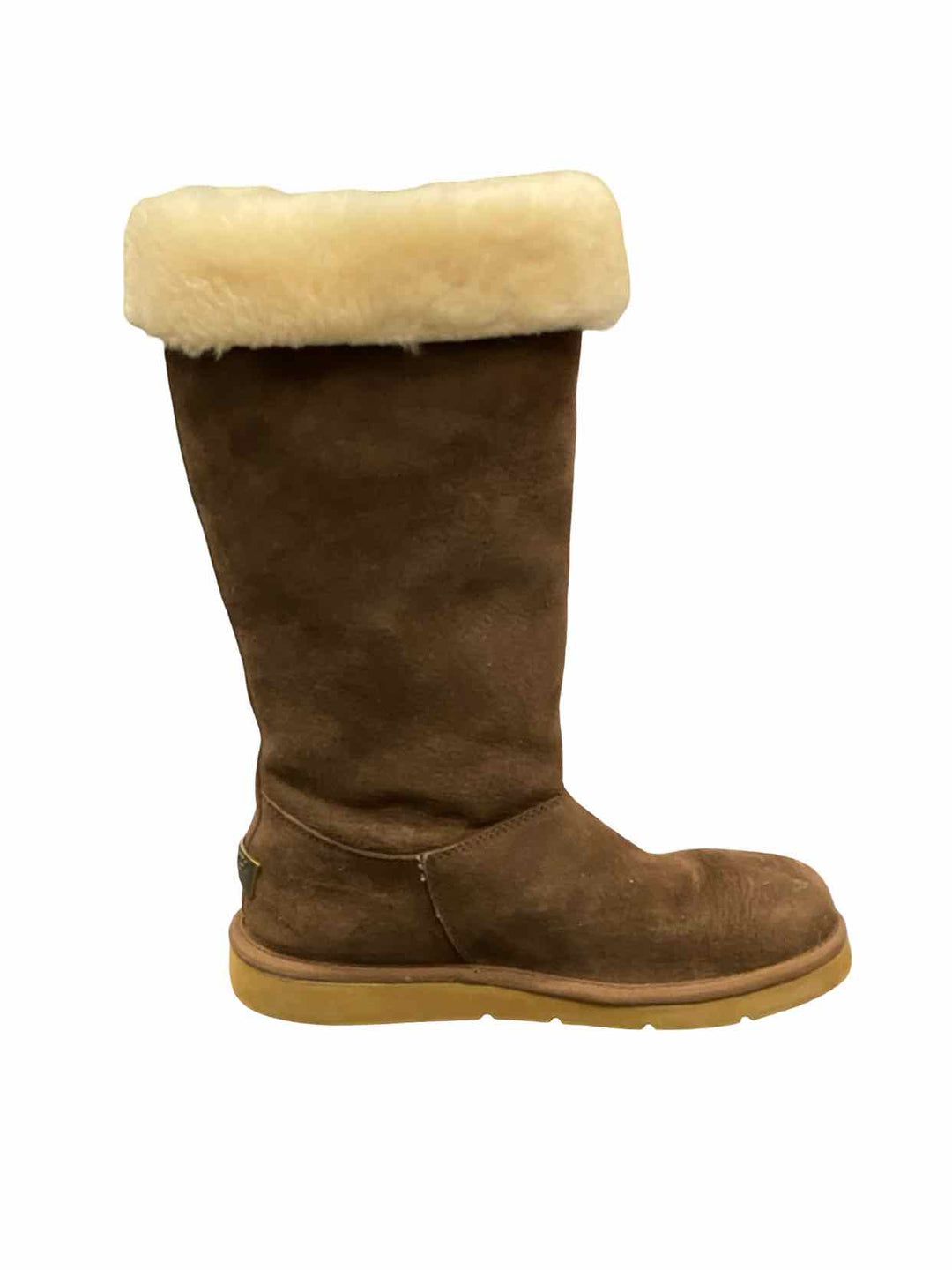 UGG Shoe Size 9 Brown Suede Sheepskin Lined Boots(Ankle)