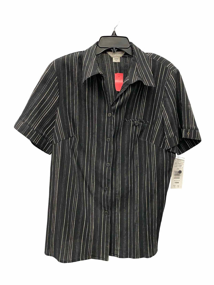 Allison Daley Size 16 Black Short Sleeve Shirts