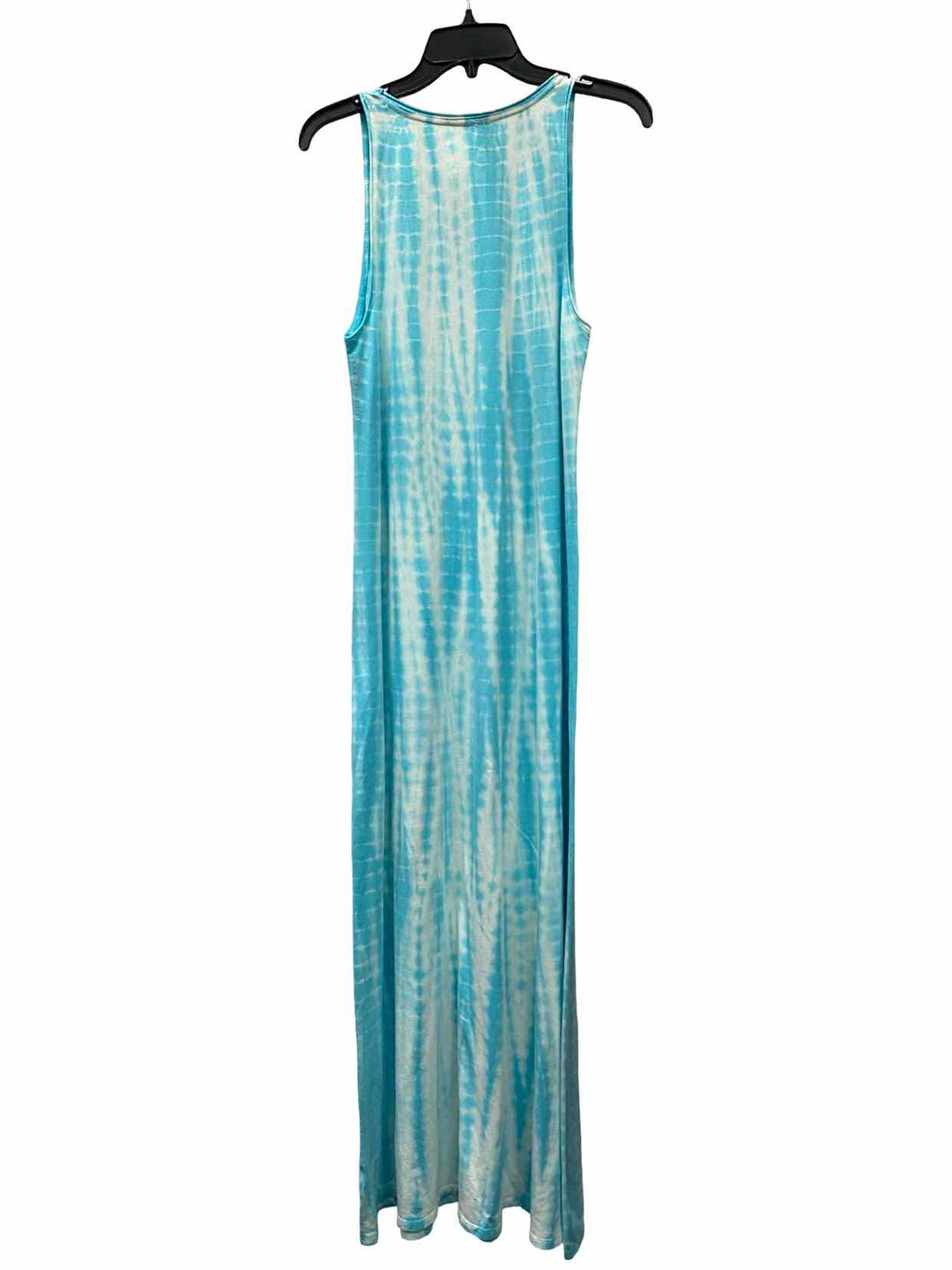 Calvin Klein Size M Baby Blue White Tie Dye Dress