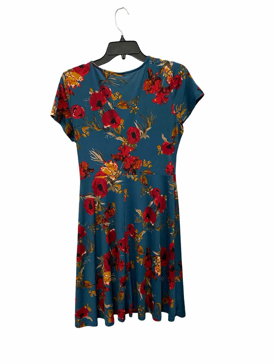Kaileigh Size M Blue Multi Floral Dress