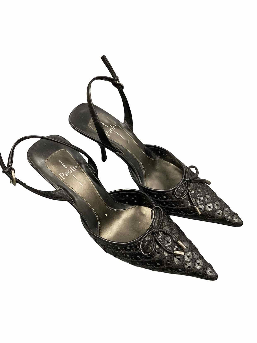 Paolo Shoe Size 6 Black Heels