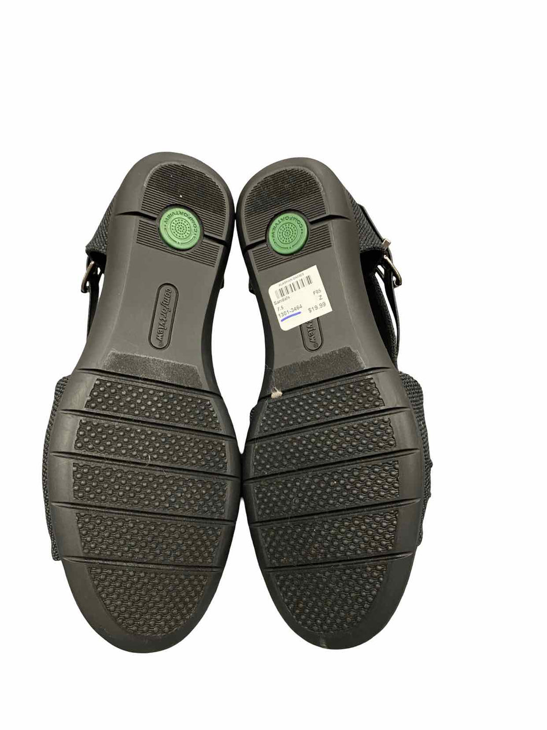 Comfort View Shoe Size 7.5 Black Sandals