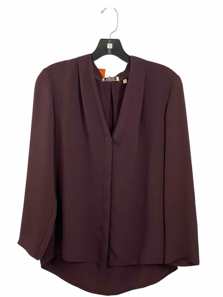 Babaton Size M Plum Long Sleeve Shirts